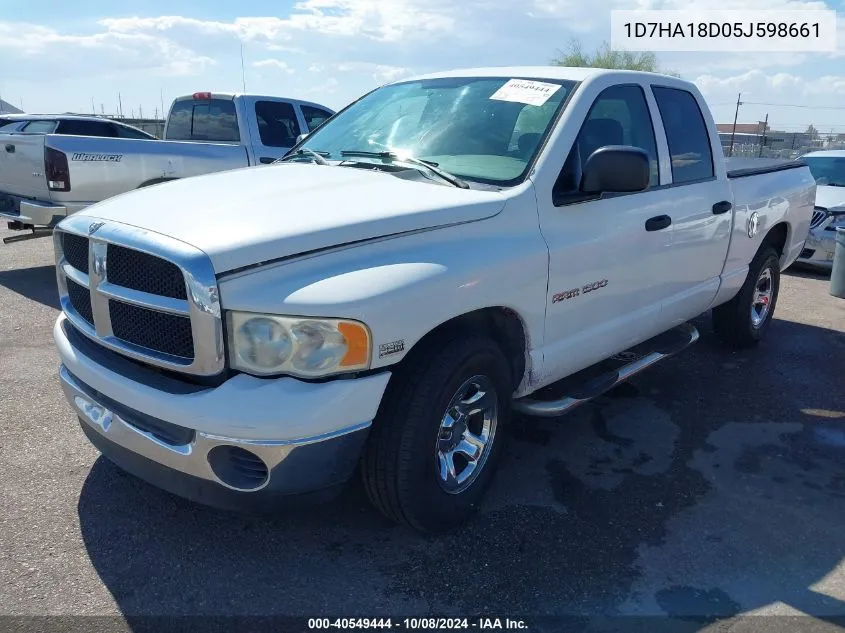 2005 Dodge Ram 1500 Slt/Laramie VIN: 1D7HA18D05J598661 Lot: 40549444