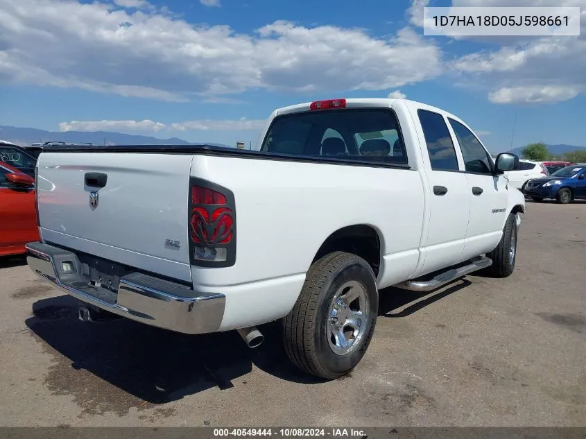 2005 Dodge Ram 1500 Slt/Laramie VIN: 1D7HA18D05J598661 Lot: 40549444