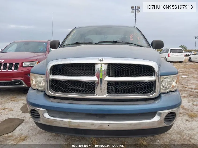 2005 Dodge Ram 1500 Slt/Laramie VIN: 1D7HU18N95S197913 Lot: 40549771