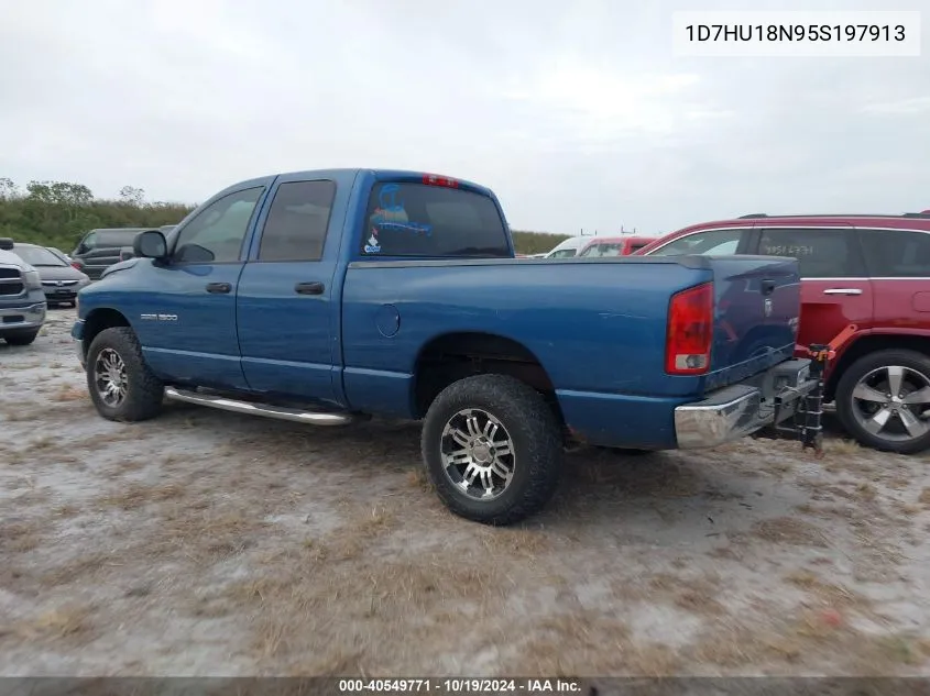 2005 Dodge Ram 1500 Slt/Laramie VIN: 1D7HU18N95S197913 Lot: 40549771