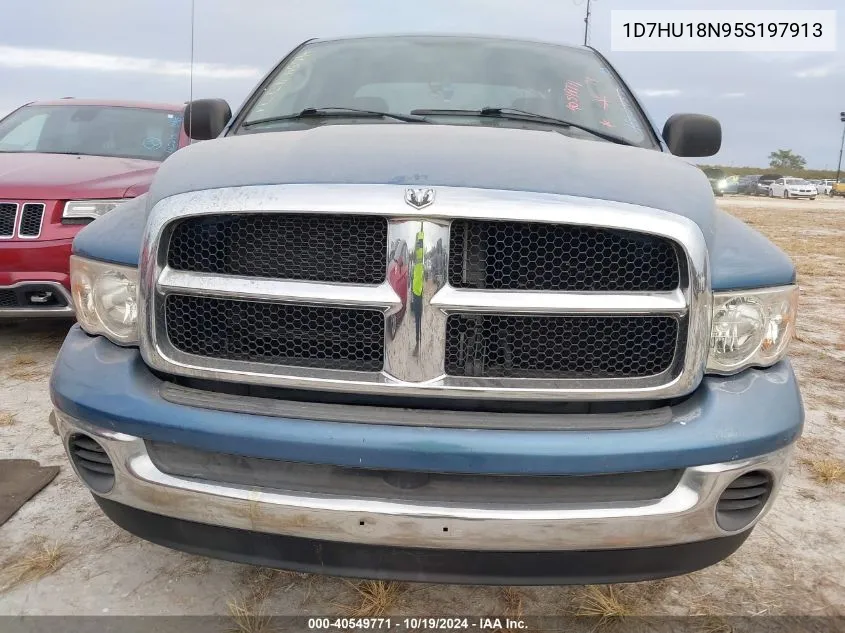 2005 Dodge Ram 1500 Slt/Laramie VIN: 1D7HU18N95S197913 Lot: 40549771