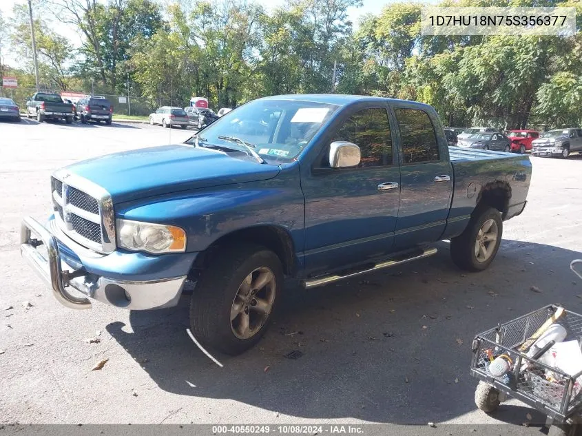 2005 Dodge Ram 1500 St/Slt VIN: 1D7HU18N75S356377 Lot: 40550249