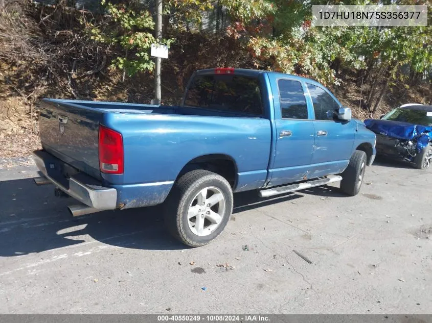 2005 Dodge Ram 1500 St/Slt VIN: 1D7HU18N75S356377 Lot: 40550249