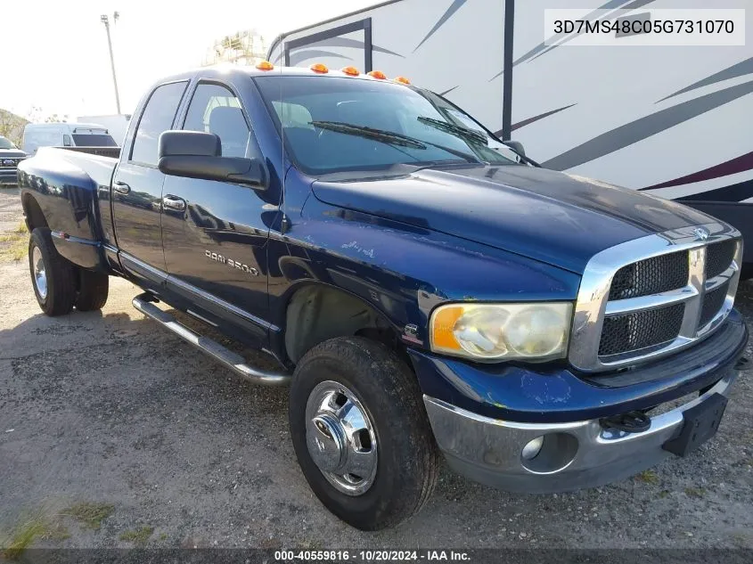 2005 Dodge Ram 3500 St/Slt VIN: 3D7MS48C05G731070 Lot: 40559816