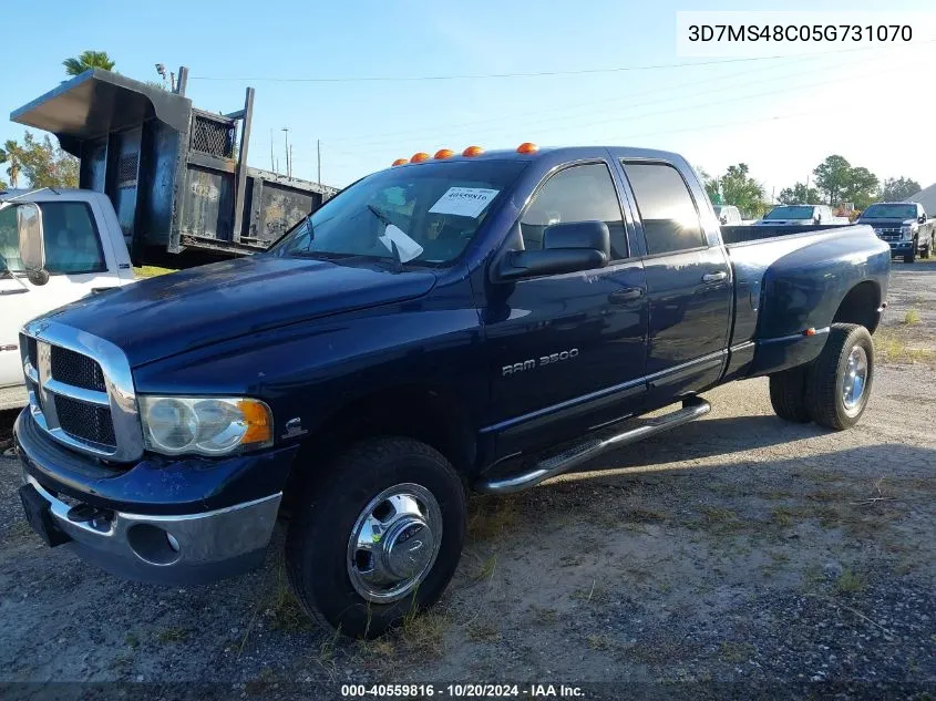 2005 Dodge Ram 3500 St/Slt VIN: 3D7MS48C05G731070 Lot: 40559816