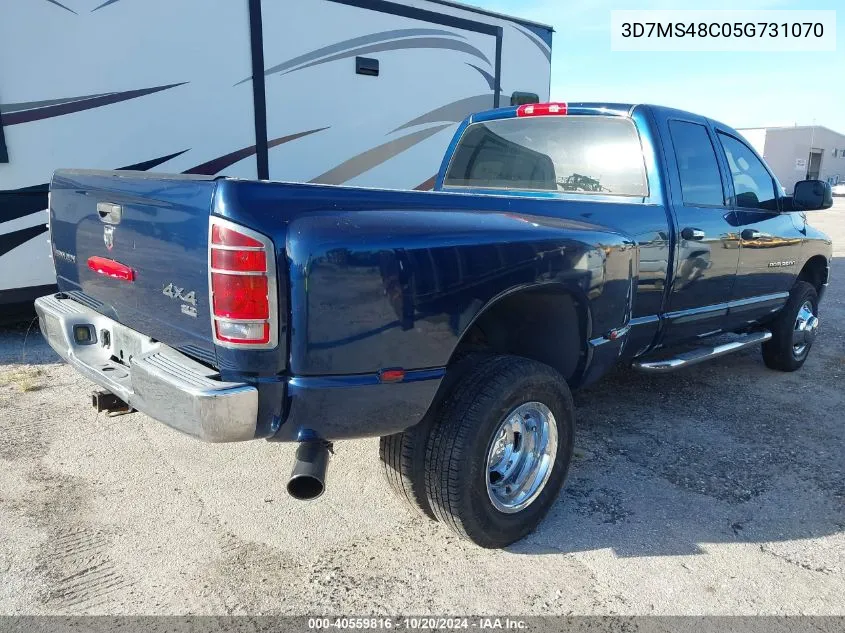 2005 Dodge Ram 3500 St/Slt VIN: 3D7MS48C05G731070 Lot: 40559816