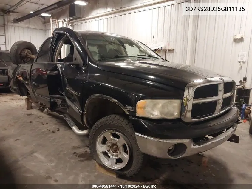 2005 Dodge Ram 2500 Slt/Laramie VIN: 3D7KS28D25G811135 Lot: 40561441