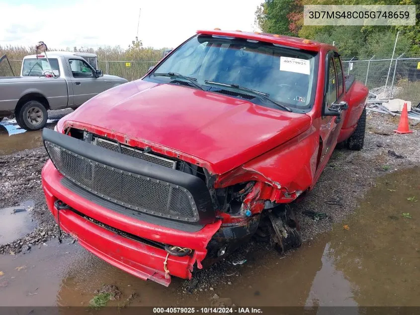 2005 Dodge Ram 3500 Slt/Laramie VIN: 3D7MS48C05G748659 Lot: 40579025