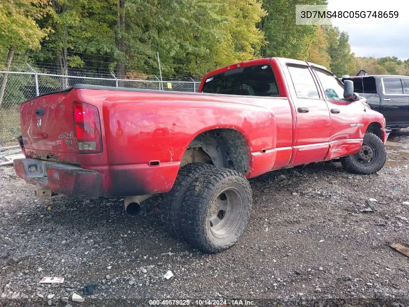 2005 Dodge Ram 3500 Slt/Laramie VIN: 3D7MS48C05G748659 Lot: 40579025