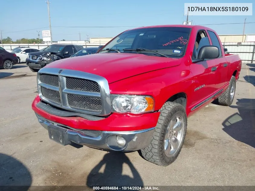 2005 Dodge Ram 1500 Slt/Laramie VIN: 1D7HA18NX5S180109 Lot: 40594684