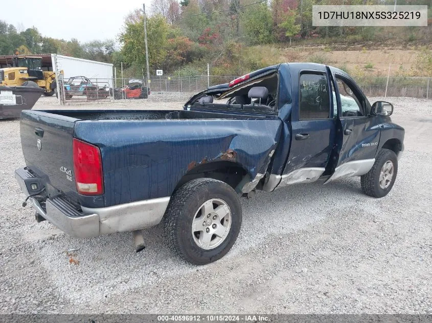 2005 Dodge Ram 1500 Slt/Laramie VIN: 1D7HU18NX5S325219 Lot: 40596912