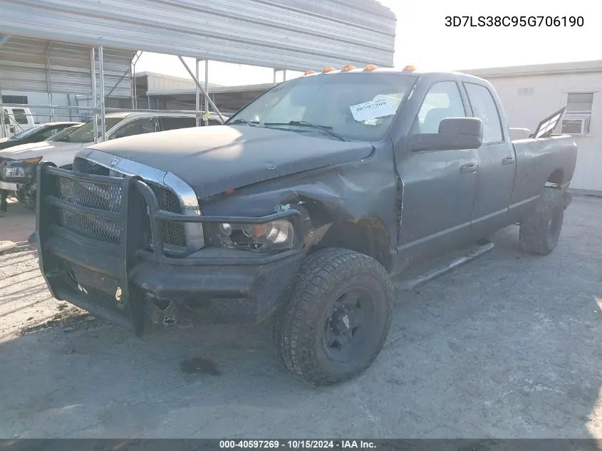 2005 Dodge Ram 3500 Slt/Laramie VIN: 3D7LS38C95G706190 Lot: 40597269