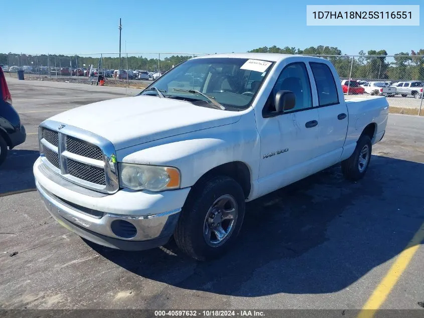 2005 Dodge Ram 1500 Slt/Laramie VIN: 1D7HA18N25S116551 Lot: 40597632