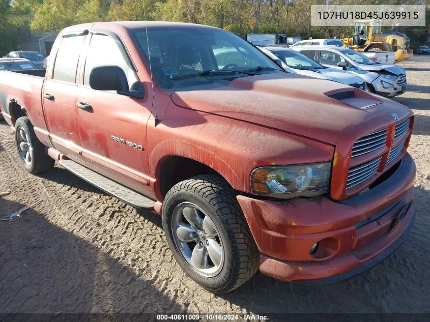 2005 Dodge Ram 1500 Slt/Laramie VIN: 1D7HU18D45J639915 Lot: 40611009