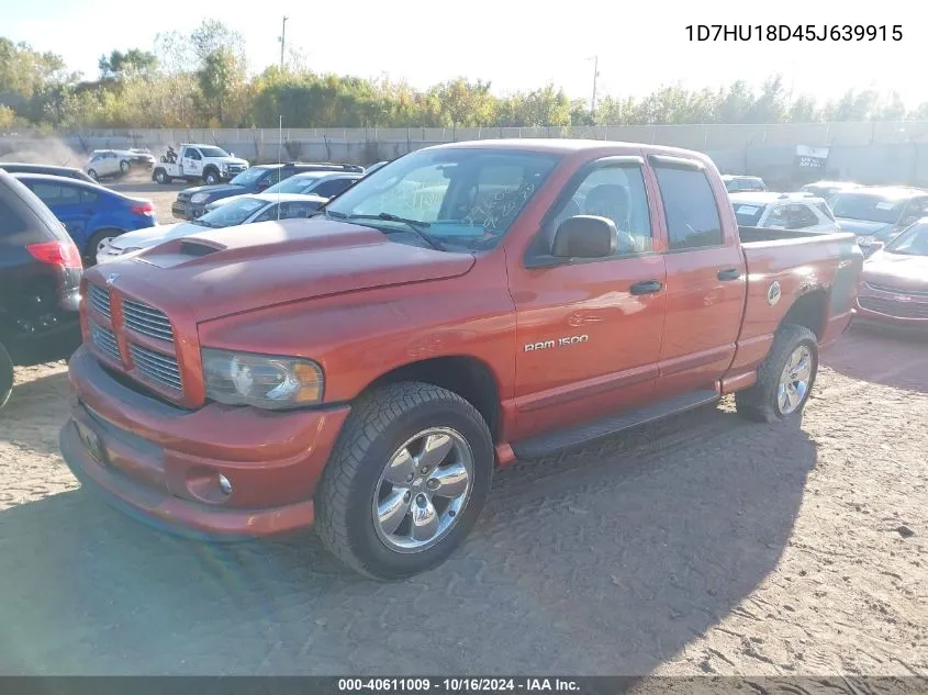 2005 Dodge Ram 1500 Slt/Laramie VIN: 1D7HU18D45J639915 Lot: 40611009