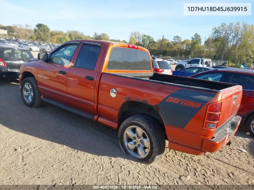 2005 Dodge Ram 1500 Slt/Laramie VIN: 1D7HU18D45J639915 Lot: 40611009