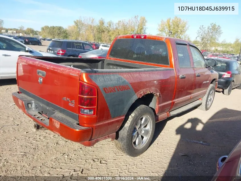 2005 Dodge Ram 1500 Slt/Laramie VIN: 1D7HU18D45J639915 Lot: 40611009