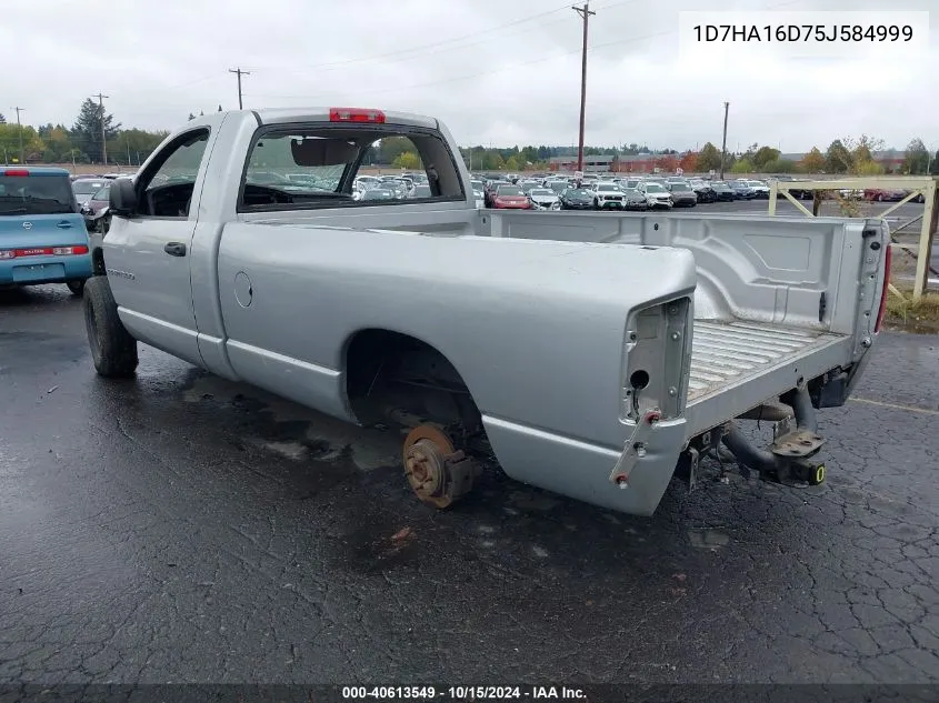 2005 Dodge Ram 1500 St VIN: 1D7HA16D75J584999 Lot: 40613549