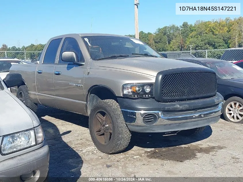 2005 Dodge Ram 1500 St/Slt VIN: 1D7HA18N45S147221 Lot: 40616058