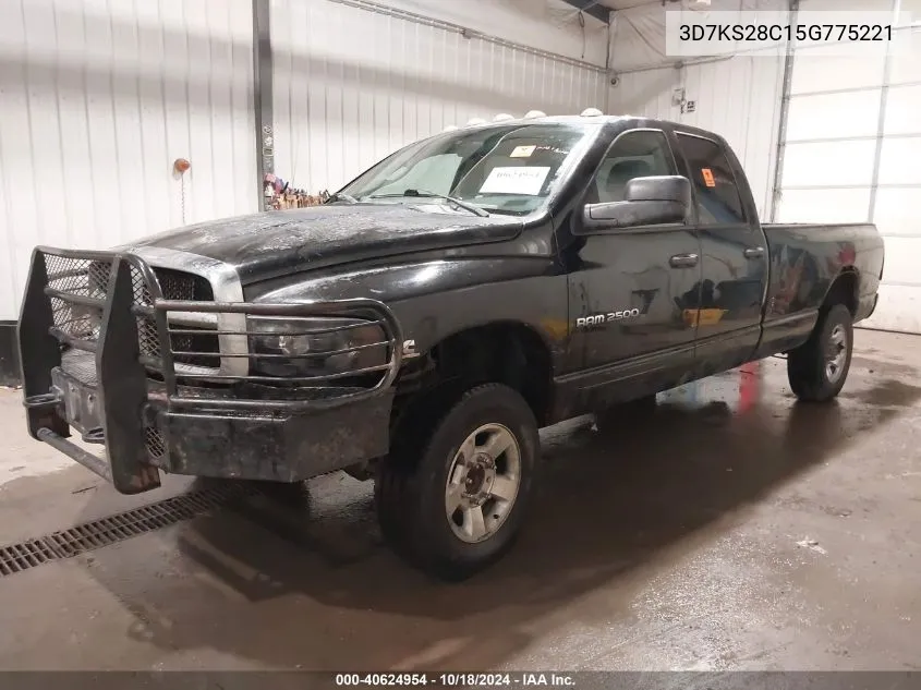 2005 Dodge Ram 2500 Slt/Laramie VIN: 3D7KS28C15G775221 Lot: 40624954