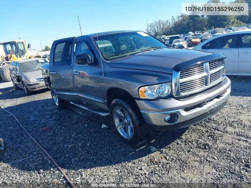 2005 Dodge Ram 1500 Slt/Laramie VIN: 1D7HU18D15S296250 Lot: 40626095