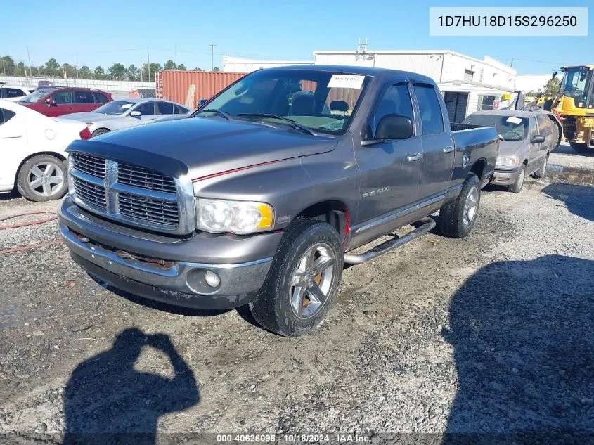 2005 Dodge Ram 1500 Slt/Laramie VIN: 1D7HU18D15S296250 Lot: 40626095