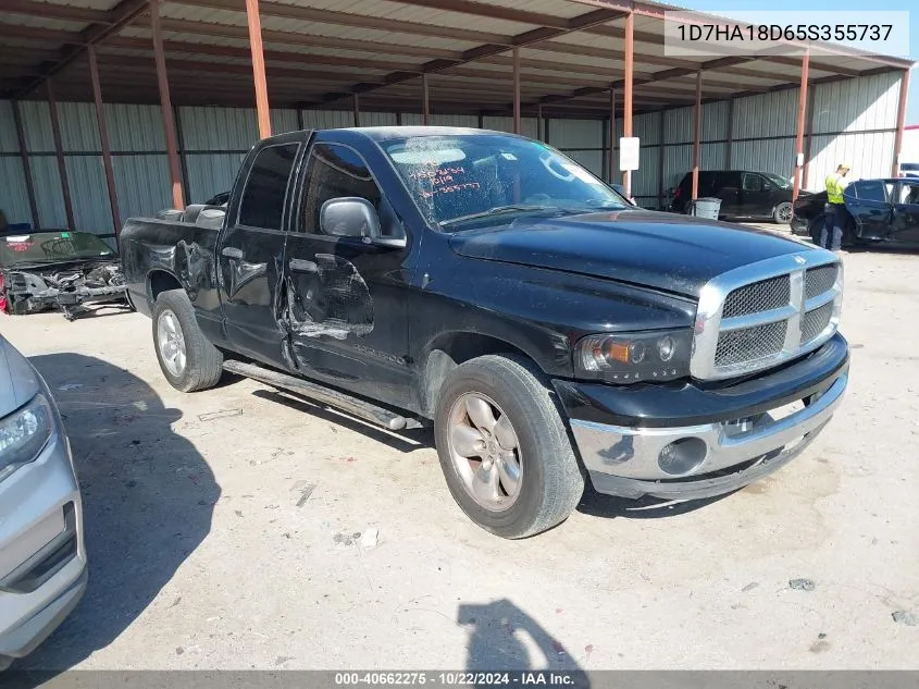 2005 Dodge Ram 1500 Slt/Laramie VIN: 1D7HA18D65S355737 Lot: 40662275