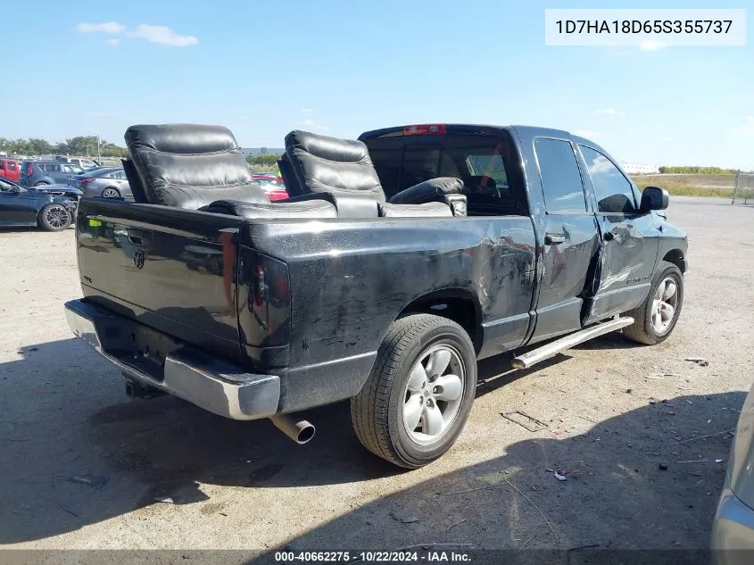 2005 Dodge Ram 1500 Slt/Laramie VIN: 1D7HA18D65S355737 Lot: 40662275