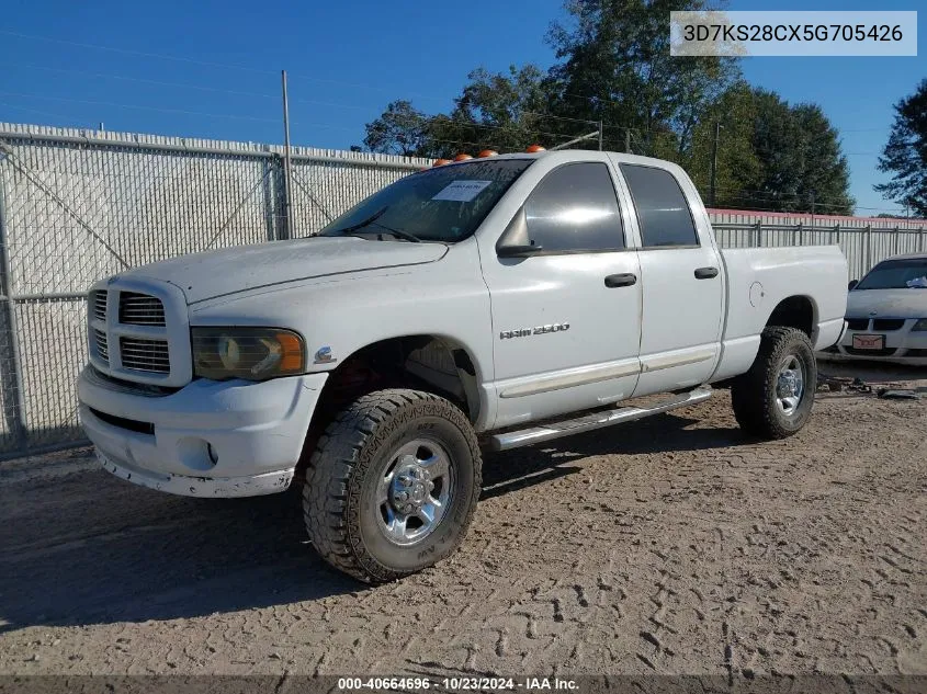 2005 Dodge Ram 2500 Slt/Laramie VIN: 3D7KS28CX5G705426 Lot: 40664696