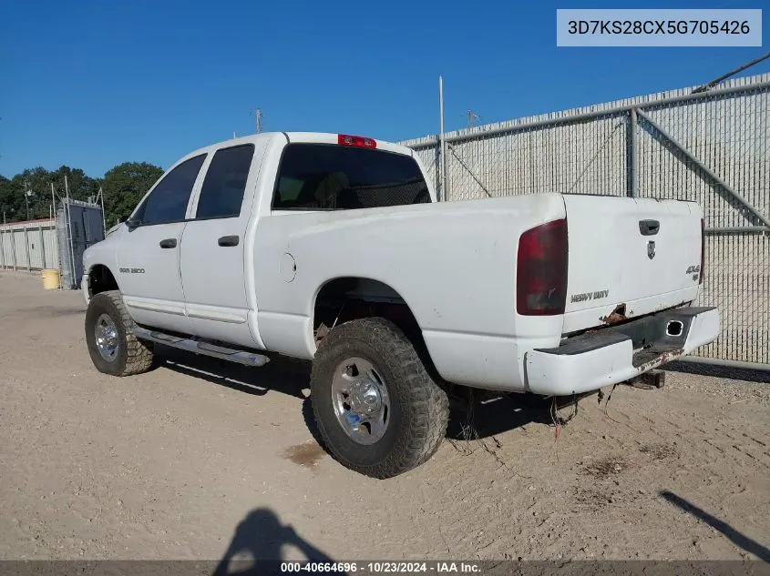 2005 Dodge Ram 2500 Slt/Laramie VIN: 3D7KS28CX5G705426 Lot: 40664696