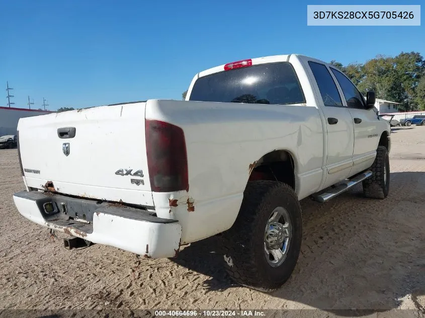 2005 Dodge Ram 2500 Slt/Laramie VIN: 3D7KS28CX5G705426 Lot: 40664696