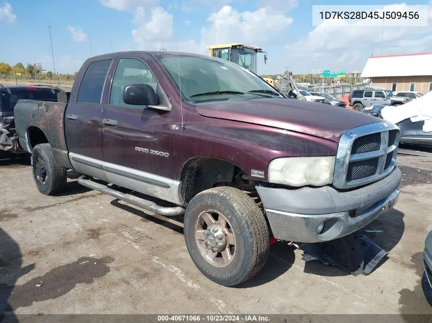 2005 Dodge Ram 2500 Slt/Laramie VIN: 1D7KS28D45J509456 Lot: 40671066