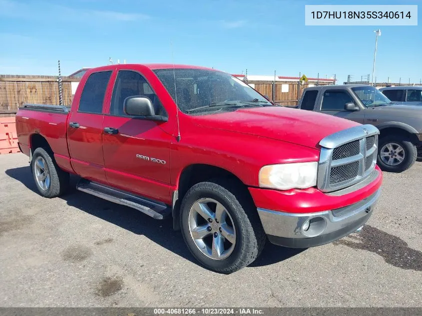 2005 Dodge Ram 1500 Slt/Laramie VIN: 1D7HU18N35S340614 Lot: 40681266