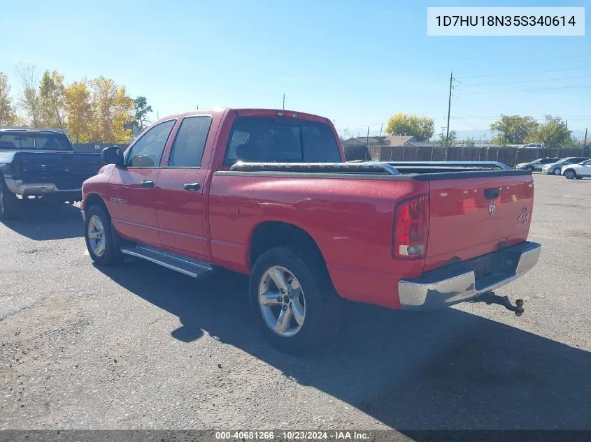 2005 Dodge Ram 1500 Slt/Laramie VIN: 1D7HU18N35S340614 Lot: 40681266