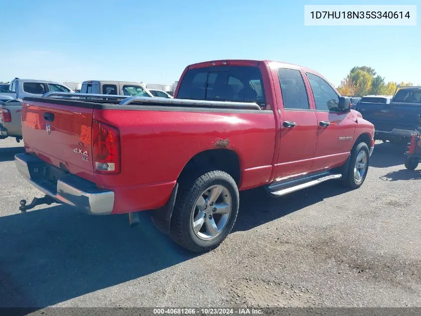 2005 Dodge Ram 1500 Slt/Laramie VIN: 1D7HU18N35S340614 Lot: 40681266