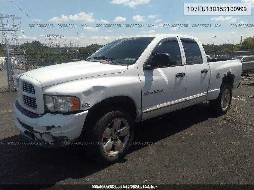 2005 Dodge Ram 1500 Slt/Laramie VIN: 1D7HU18D15S100999 Lot: 40687681