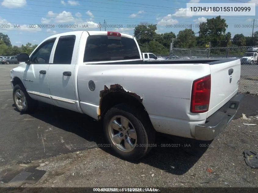 2005 Dodge Ram 1500 Slt/Laramie VIN: 1D7HU18D15S100999 Lot: 40687681