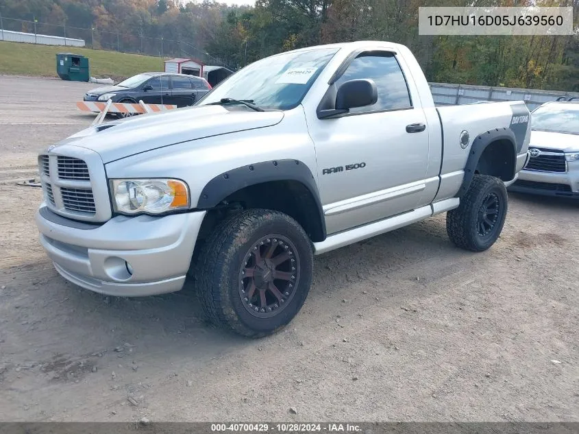 2005 Dodge Ram 1500 Slt/Laramie VIN: 1D7HU16D05J639560 Lot: 40700429