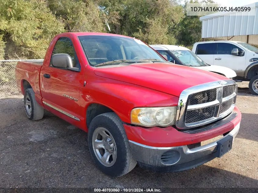 2005 Dodge Ram 1500 St VIN: 1D7HA16K05J640599 Lot: 40703860