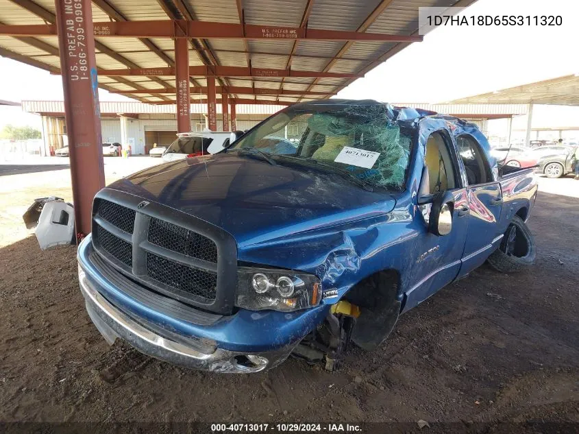 2005 Dodge Ram 1500 Slt/Laramie VIN: 1D7HA18D65S311320 Lot: 40713017