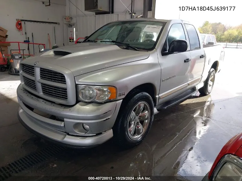 2005 Dodge Ram 1500 Slt/Laramie VIN: 1D7HA18D45J639177 Lot: 40720013