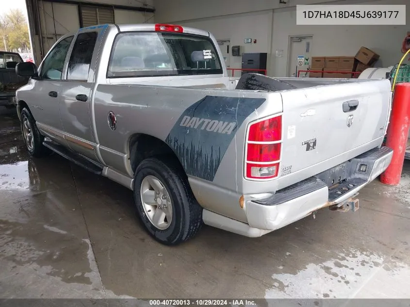 2005 Dodge Ram 1500 Slt/Laramie VIN: 1D7HA18D45J639177 Lot: 40720013