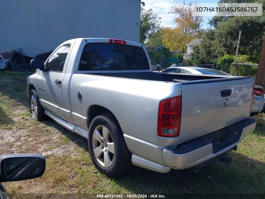 2005 Dodge Ram 1500 Slt/Laramie VIN: 1D7HA16D45J586757 Lot: 40721952