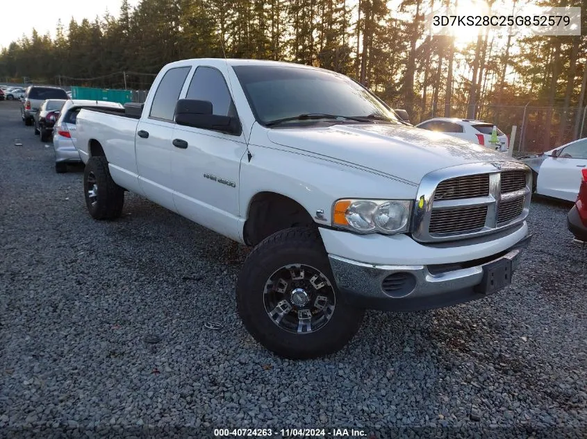 2005 Dodge Ram 2500 Slt/Laramie VIN: 3D7KS28C25G852579 Lot: 40724263