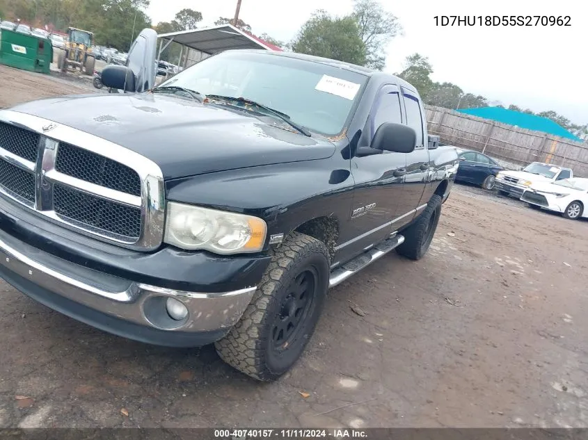 2005 Dodge Ram 1500 Slt/Laramie VIN: 1D7HU18D55S270962 Lot: 40740157