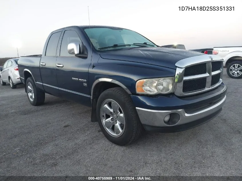 2005 Dodge Ram 1500 Slt/Laramie VIN: 1D7HA18D25S351331 Lot: 40755989