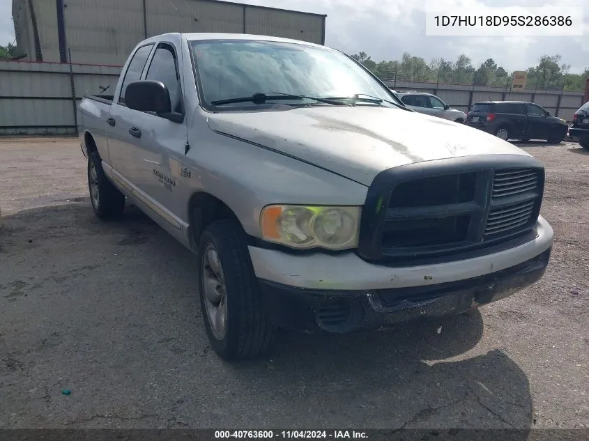 2005 Dodge Ram 1500 St/Slt VIN: 1D7HU18D95S286386 Lot: 40763600