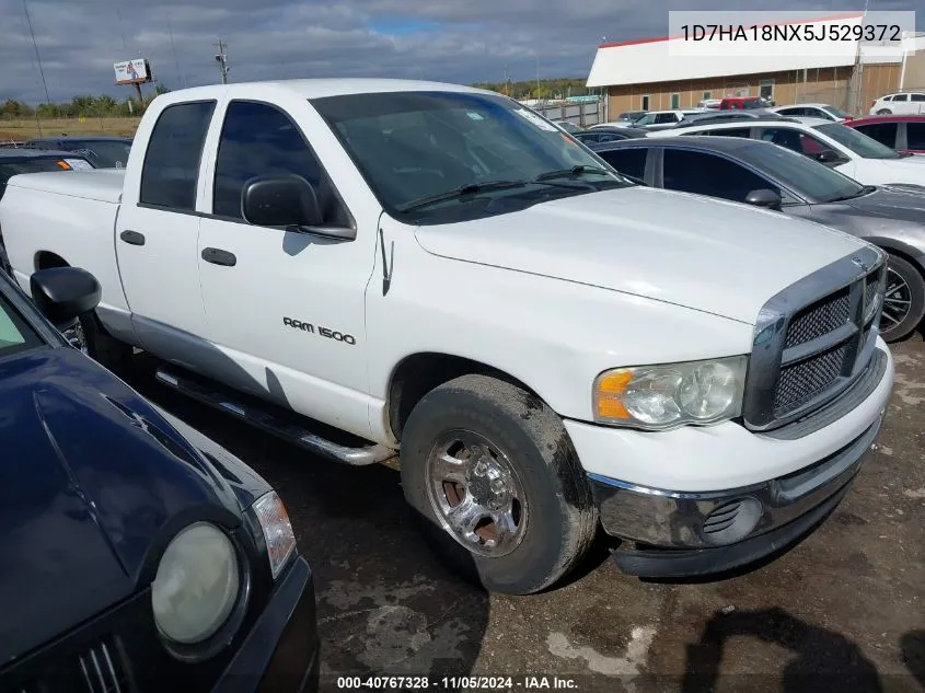 2005 Dodge Ram 1500 Slt/Laramie VIN: 1D7HA18NX5J529372 Lot: 40767328