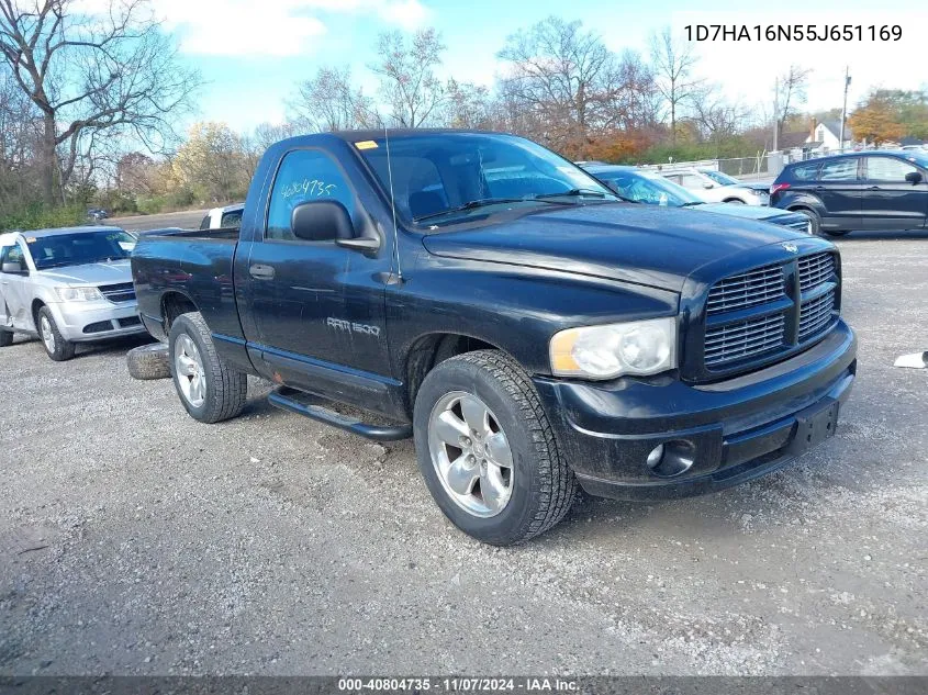 2005 Dodge Ram 1500 Slt/Laramie VIN: 1D7HA16N55J651169 Lot: 40804735