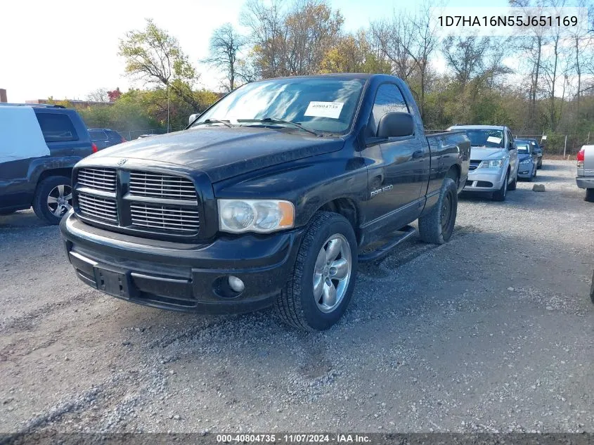 2005 Dodge Ram 1500 Slt/Laramie VIN: 1D7HA16N55J651169 Lot: 40804735